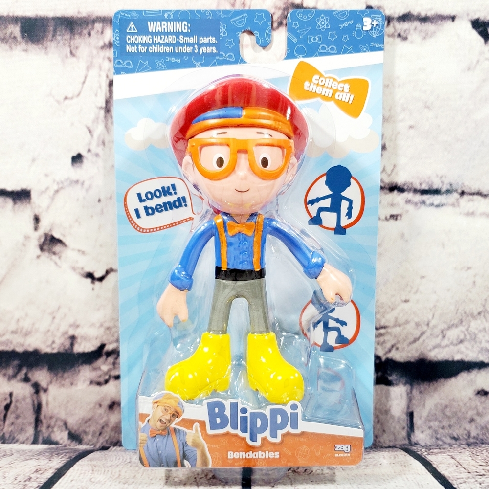 BLIPPI Fireman Bendable Action Figure